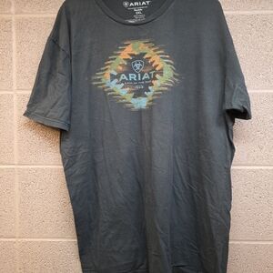 Mens Ariat Boot Barn Exclusive Southwestern Short Sleeve Crew Neck T-shirt 2XL